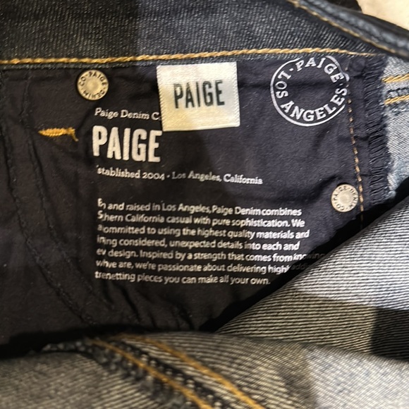 Paige Verdugo Ultra Skinny Ankle Crop Jeans Size 24 Like New - Picture 8 of 8